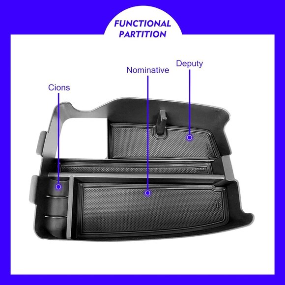 For 21-24 Chrysler Pacifica Center Console Organizer Tray added storage - Picture 3 of 8